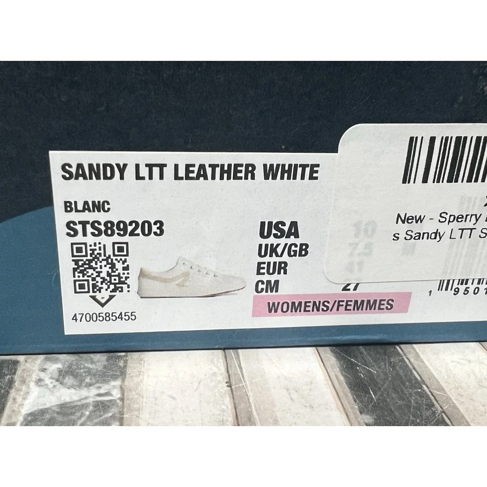Sperry Women's Boat Shoes Sandy LTT Leather White Size‎ 10